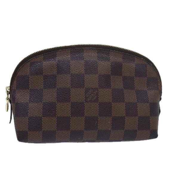 LOUIS VUITTON Damier Ebene Pochette Cosmetic PM Pouch N47516 LV Auth bs16212 - Picture 1 of 16